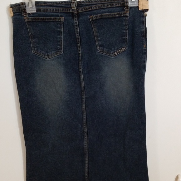 Watch L.A. Custom Stretch Denim Skirt XL - Picture 3 of 4